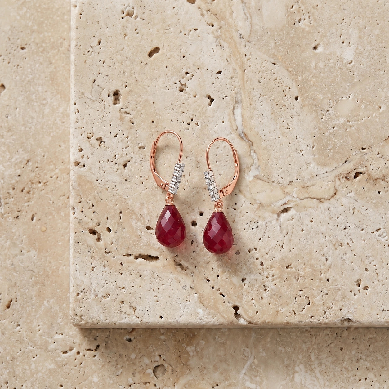Rose Gold Diamond & Ruby — Mariaceleste