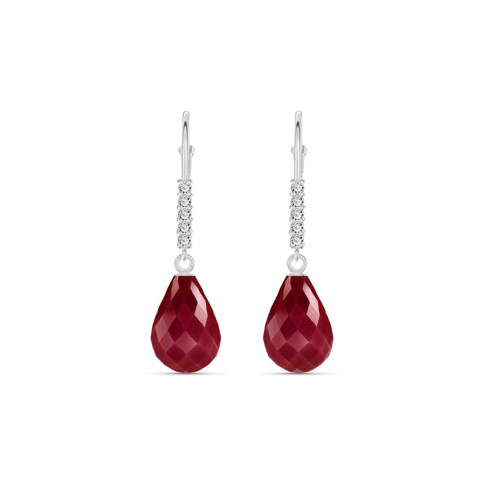 White Gold Diamond & Ruby — Mariaceleste