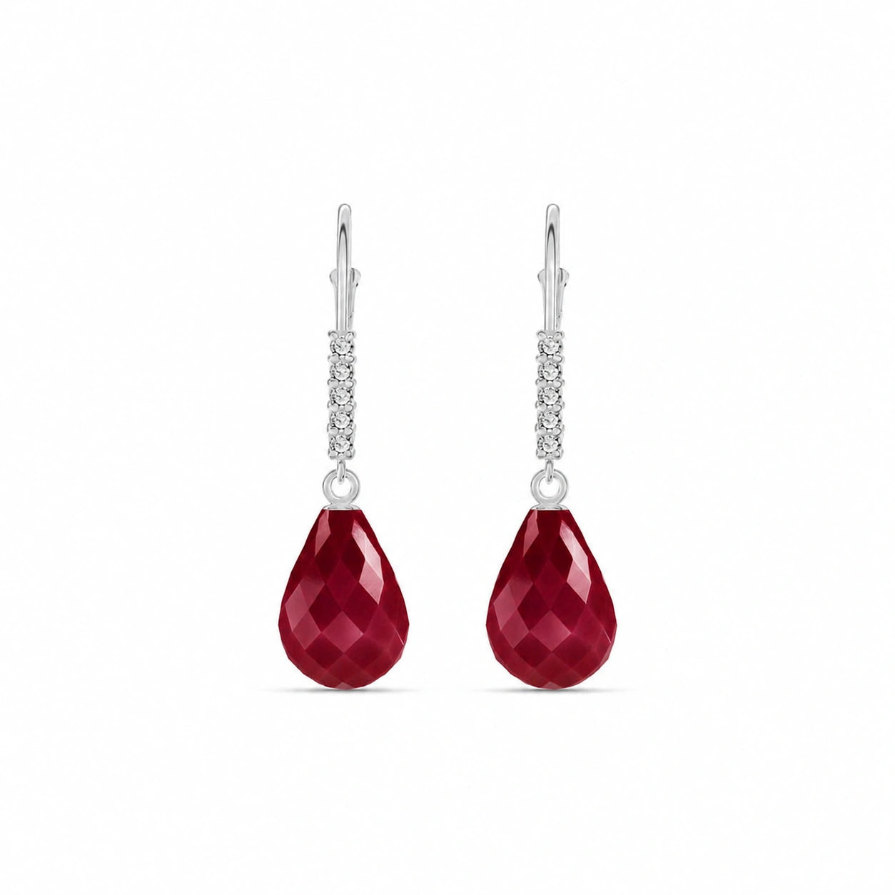 White Gold Diamond & Ruby — Mariaceleste