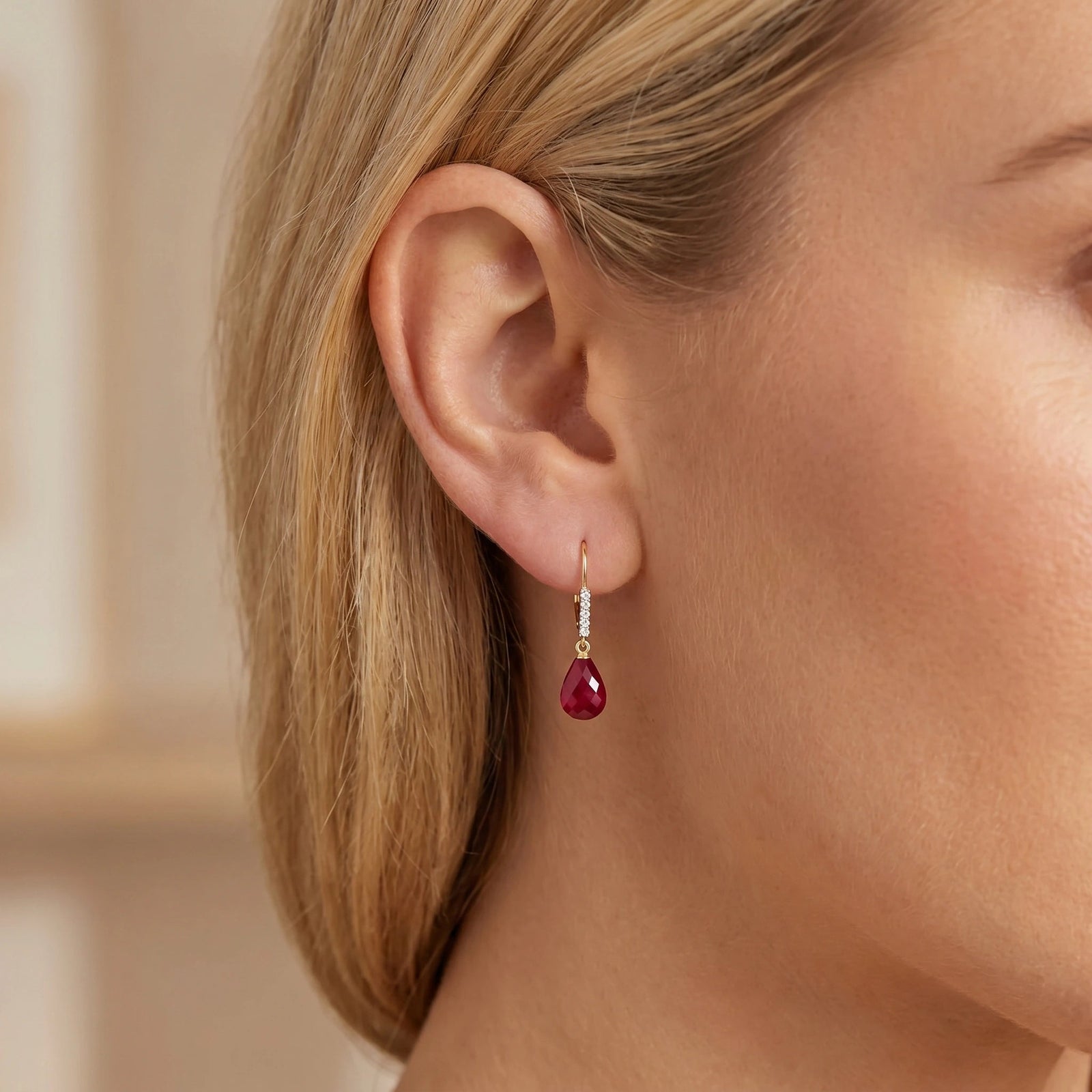 Yellow Gold Diamond & Ruby — Mariaceleste