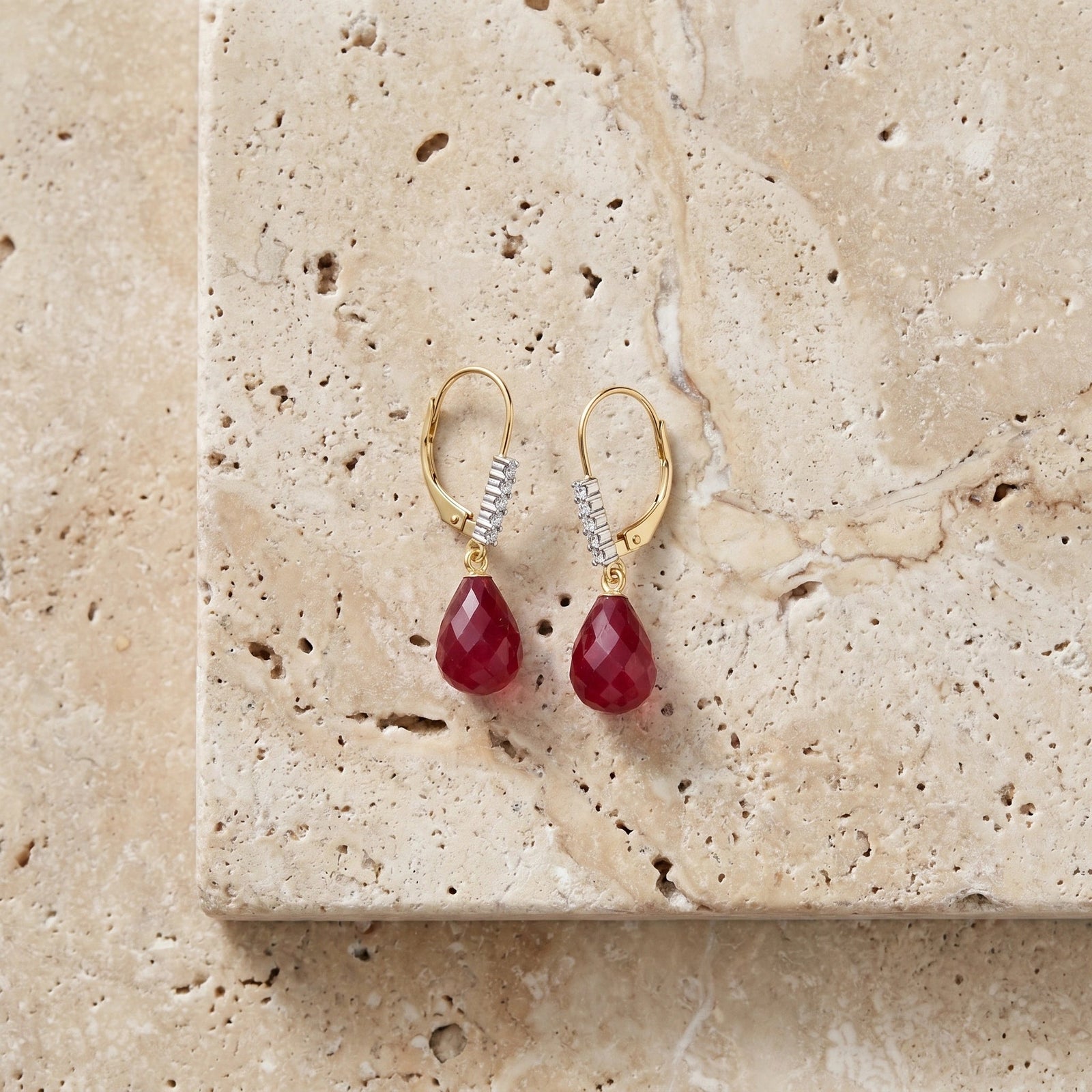 Yellow Gold Diamond & Ruby — Mariaceleste