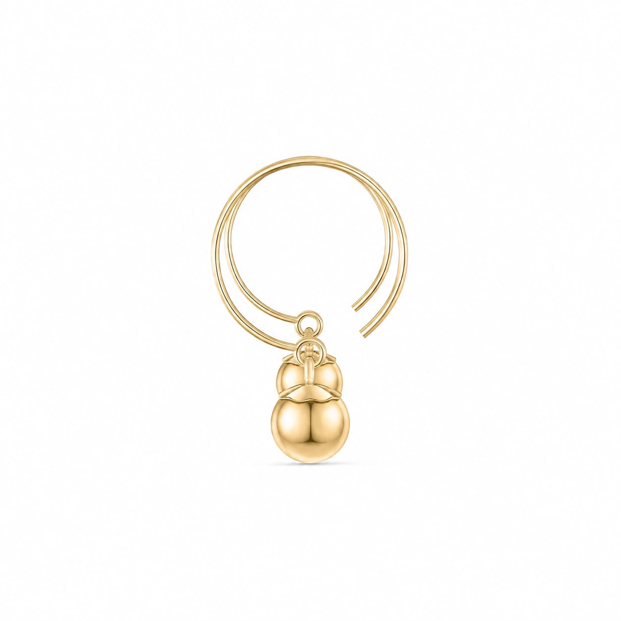 Yellow Gold Bloom Earrings Pearl 10K — Alessia