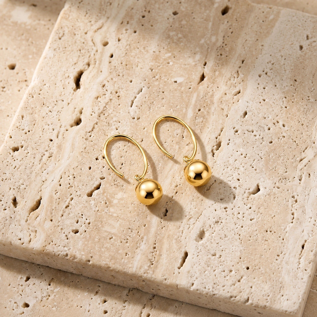 Yellow Gold Bloom Earrings Pearl 10K — Alessia