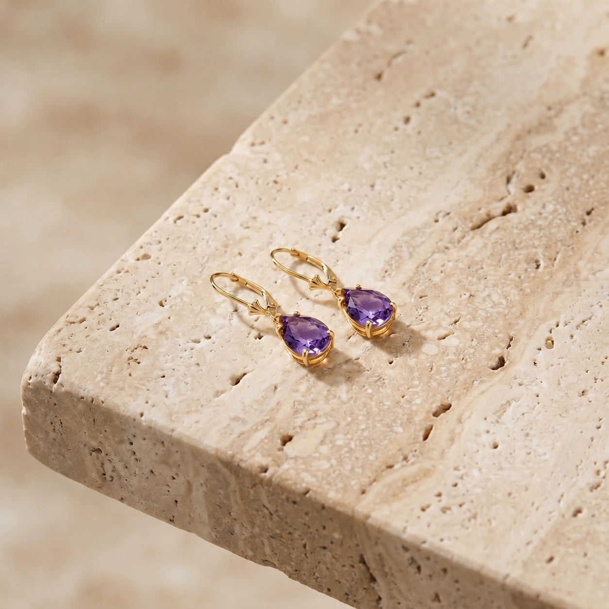 Yellow Gold Amethyst — Mariacinzia