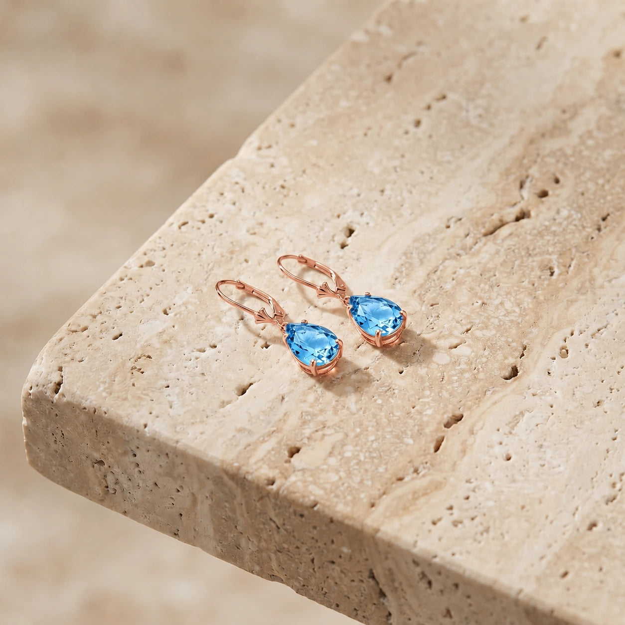 Rose Gold Blue Topaz — Mariacinzia