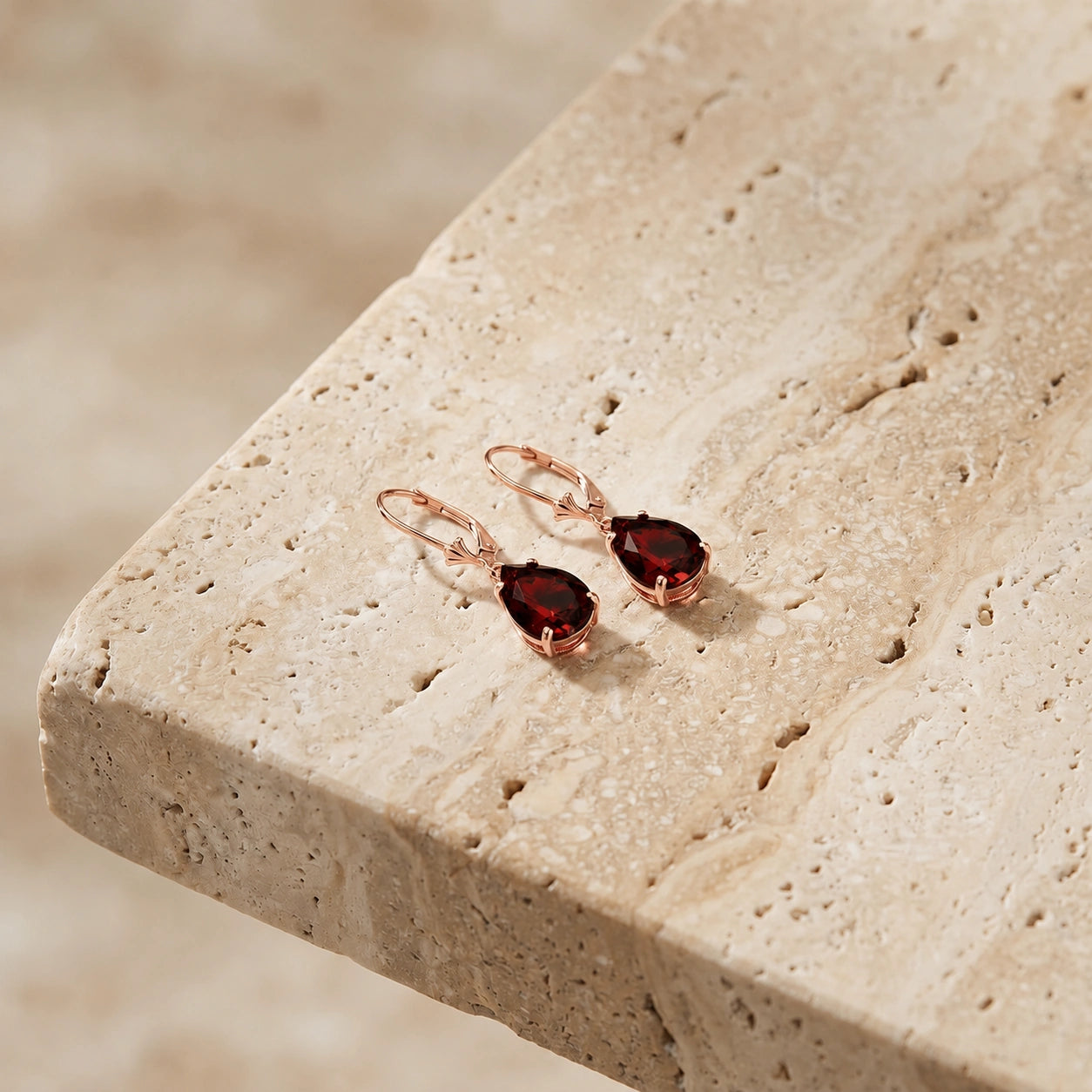 Rose Gold Garnet — Mariacinzia