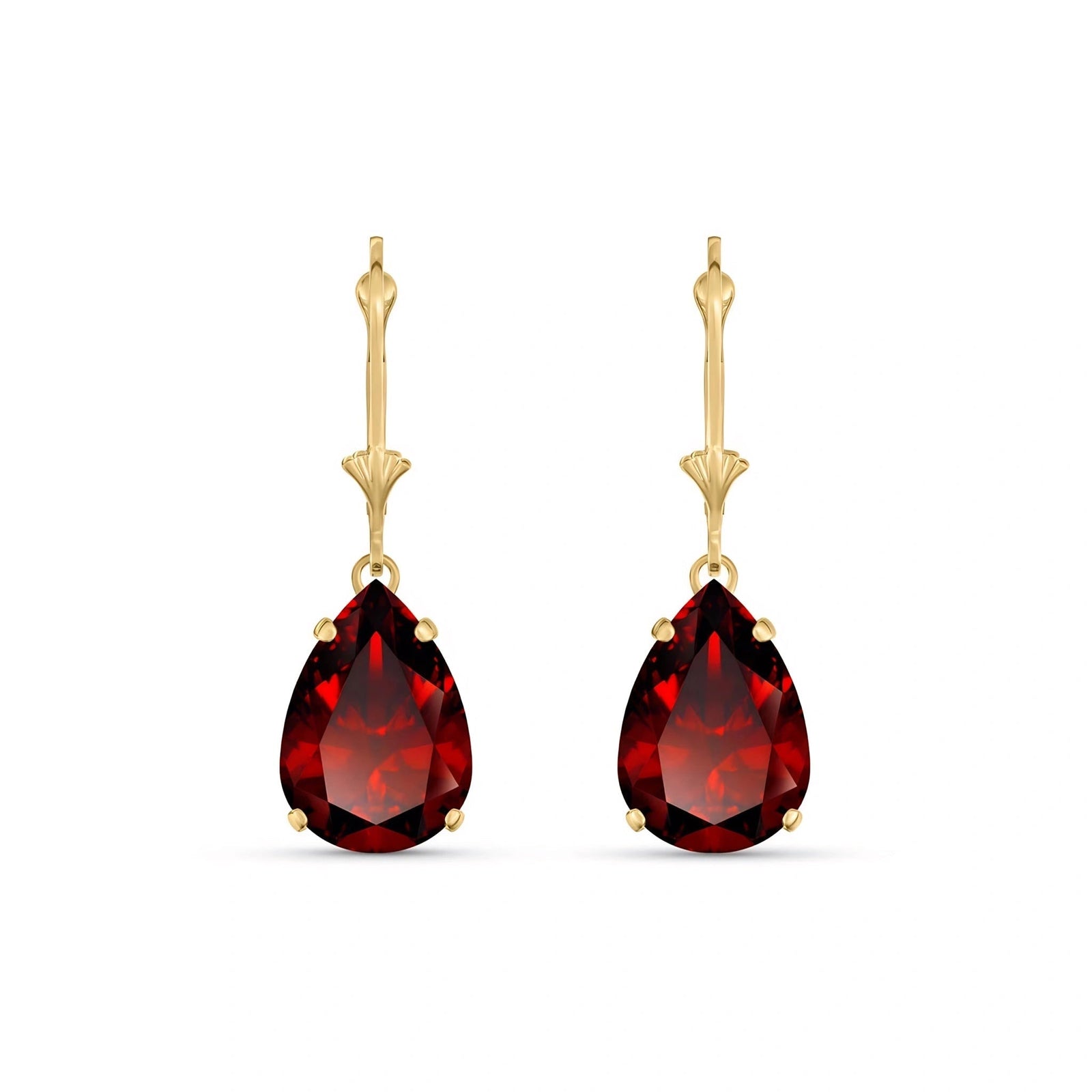 Yellow Gold Garnet — Mariacinzia