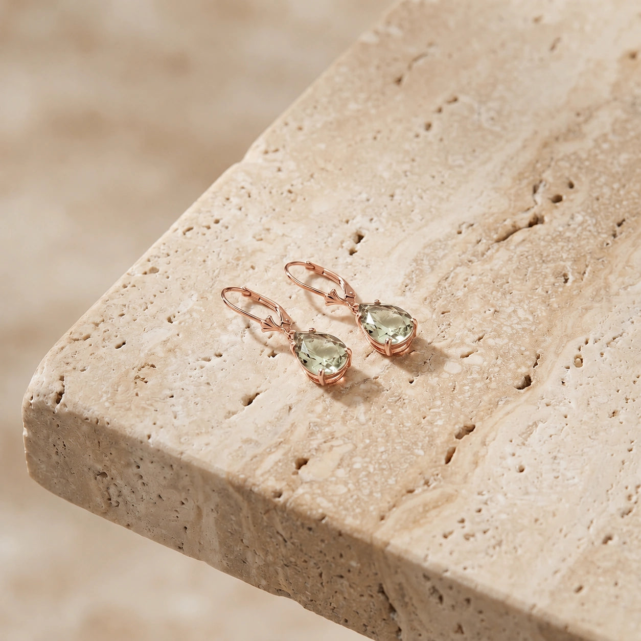 Rose Gold Green Amethyst — Mariacinzia