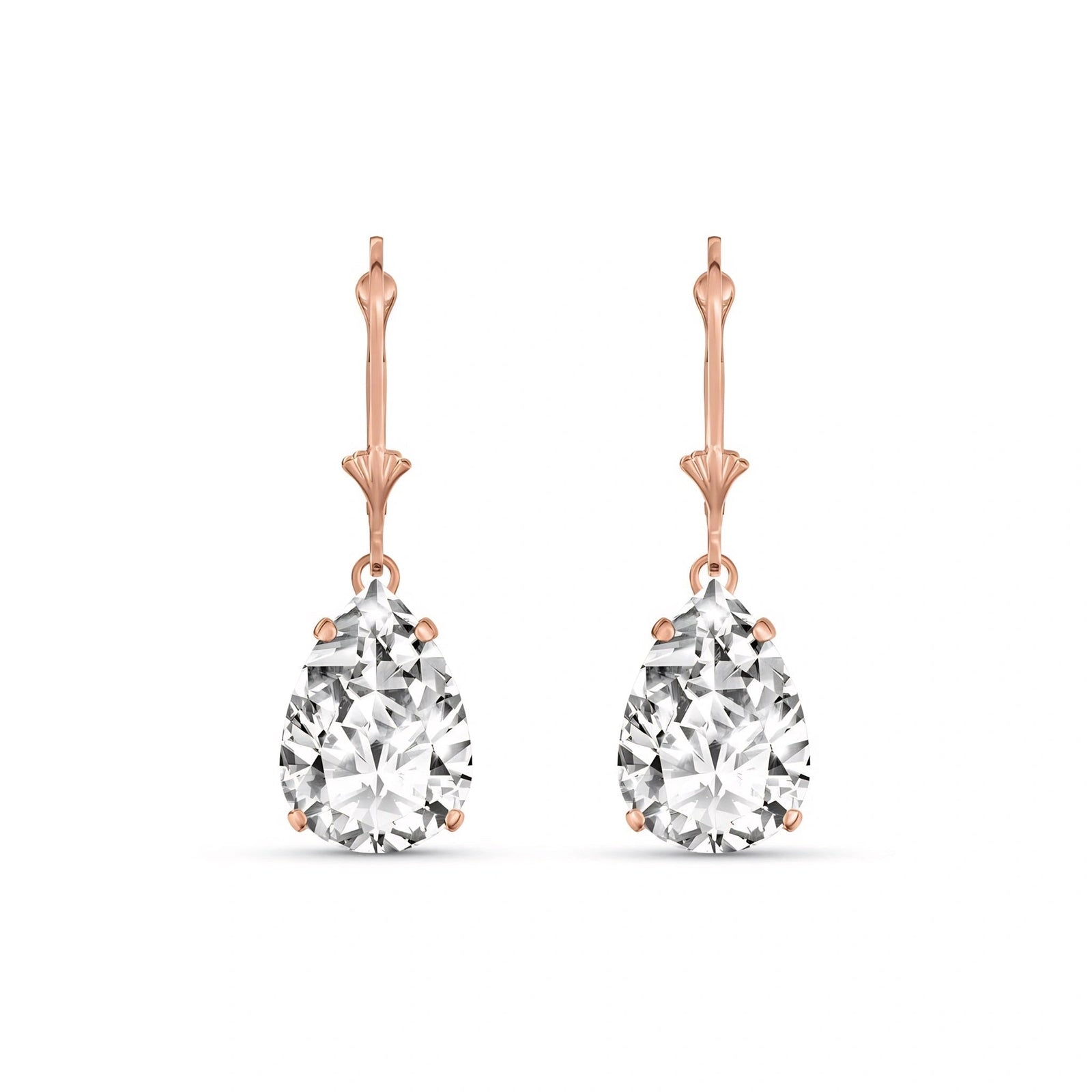 Rose Gold White Topaz — Mariacinzia