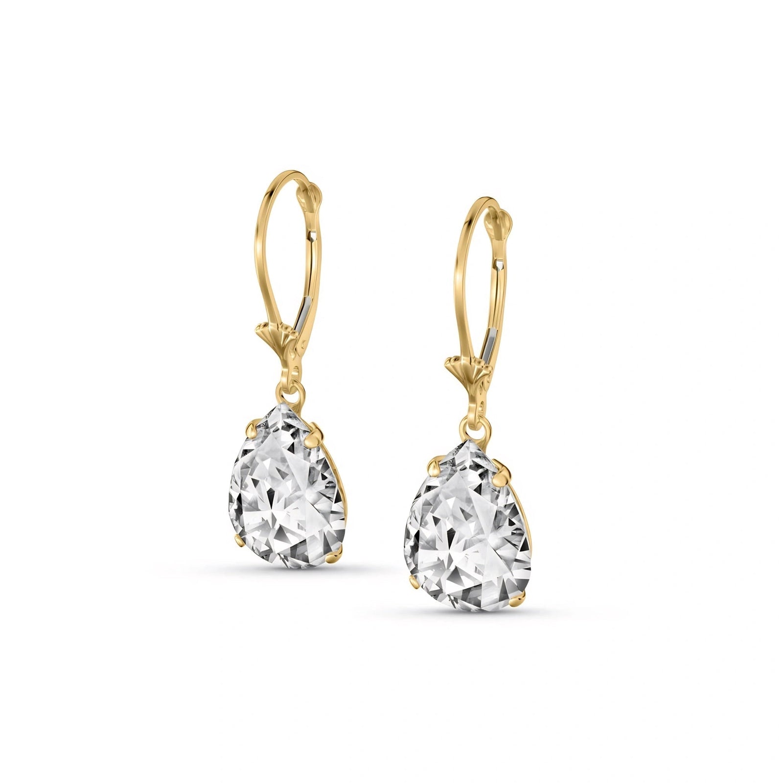 Yellow Gold White Topaz — Mariacinzia
