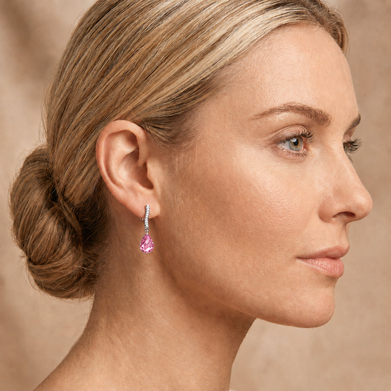 White Gold Earrings Pearl 10K — Dorotea