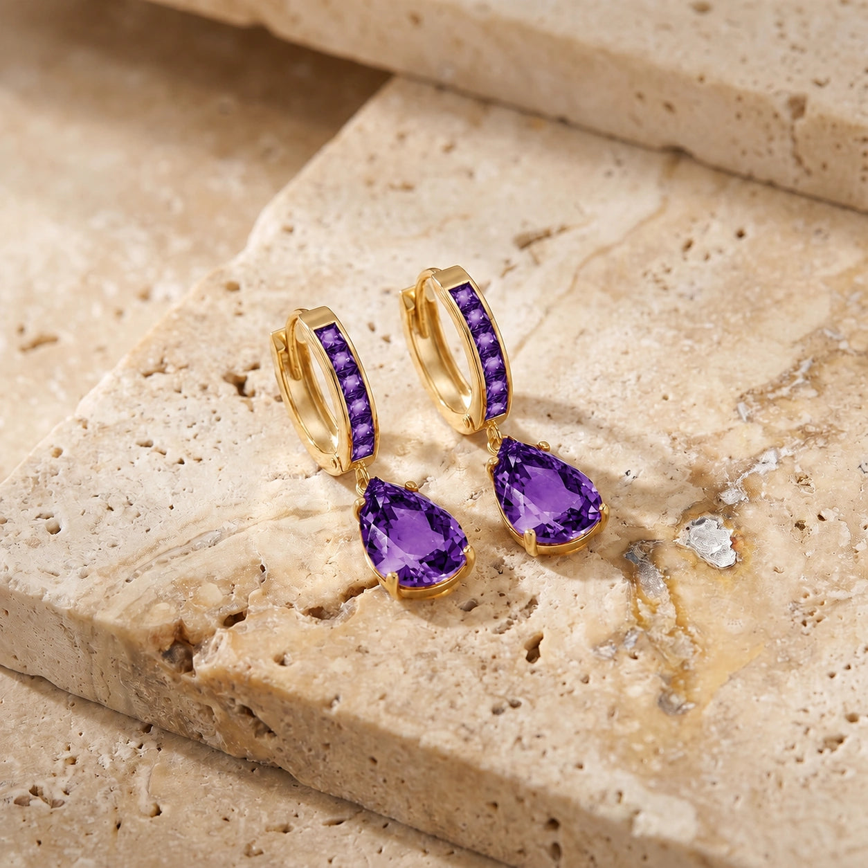 Yellow Gold Amethyst — Mariaclementina