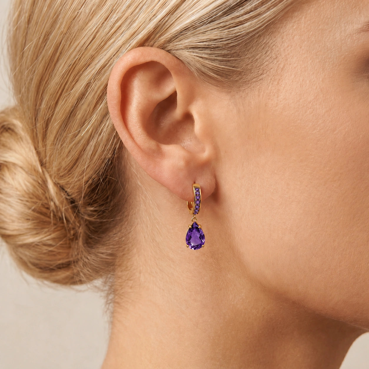 Yellow Gold Amethyst — Mariaclementina