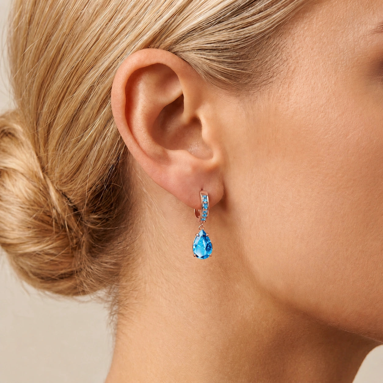 Rose Gold Blue Topaz — Mariaclementina