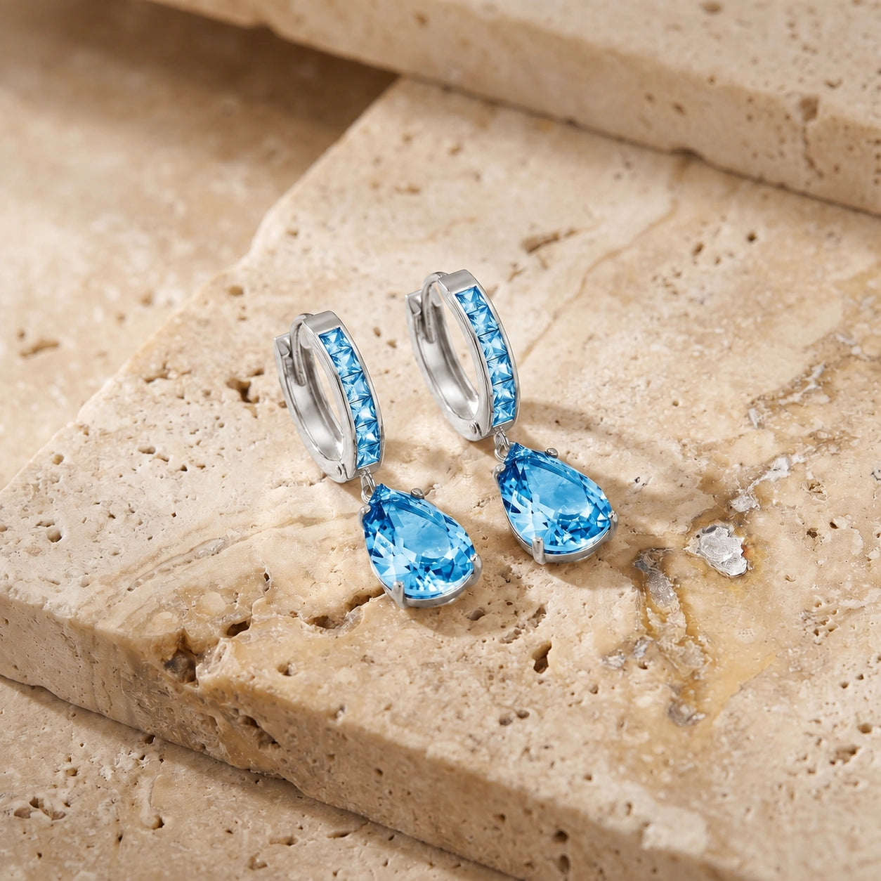 White Gold Blue Topaz — Mariaclementina