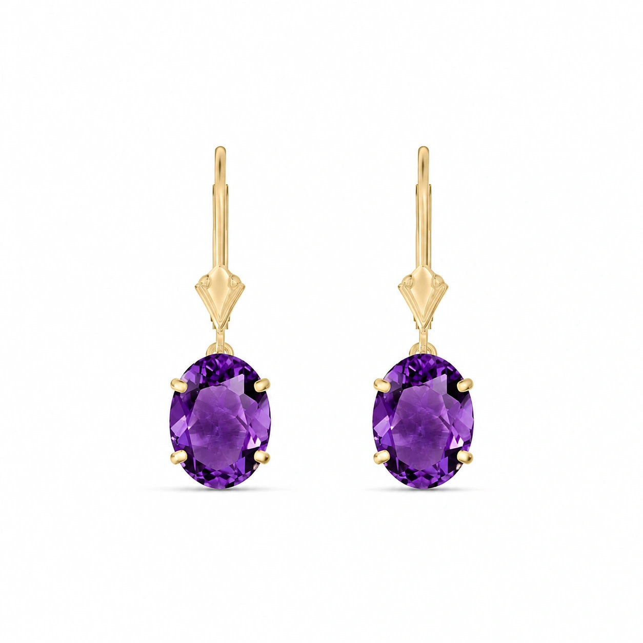 Yellow Gold Amethyst — Mariacleofe