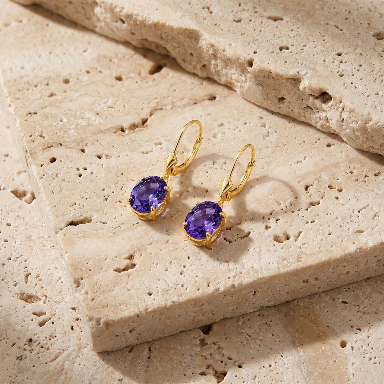 Yellow Gold Amethyst — Mariacleofe