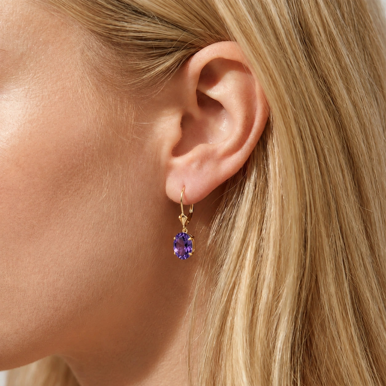 Yellow Gold Amethyst — Mariacleofe