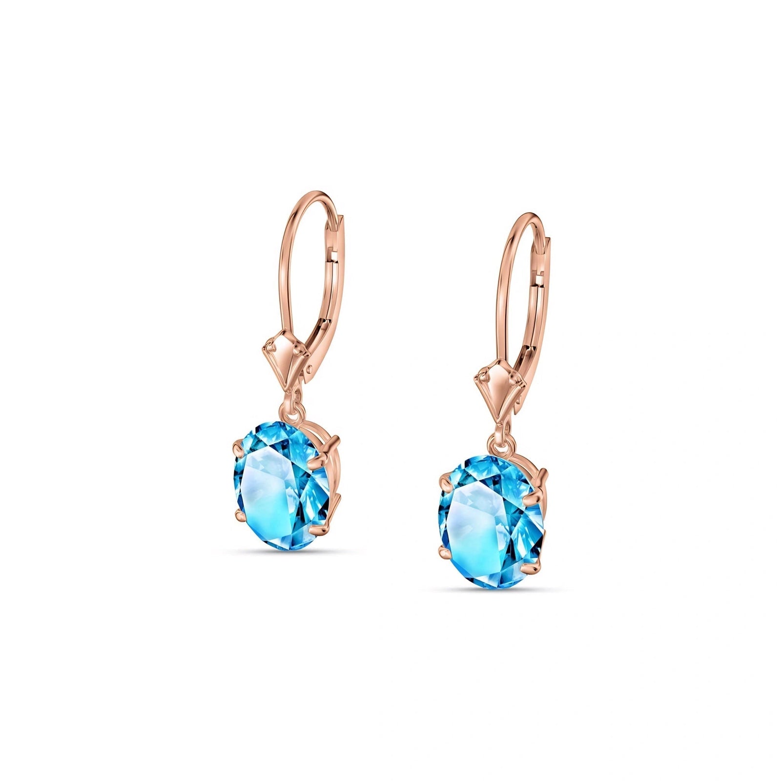 Rose Gold Blue Topaz — Mariacleofe