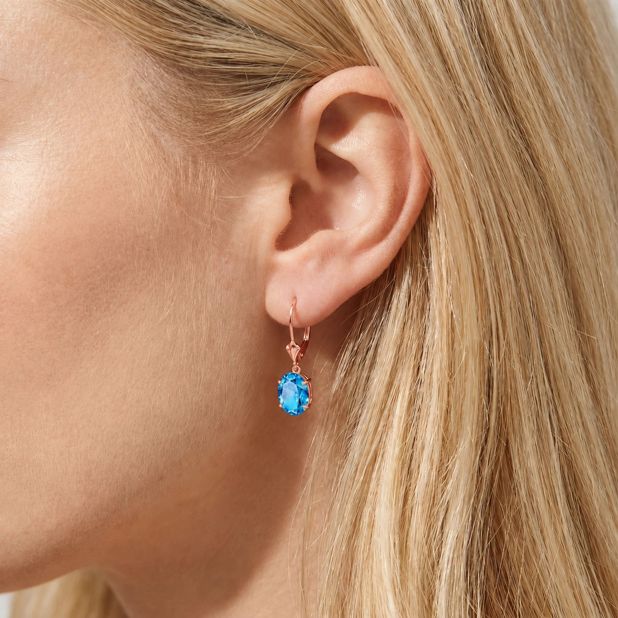 Rose Gold Blue Topaz — Mariacleofe