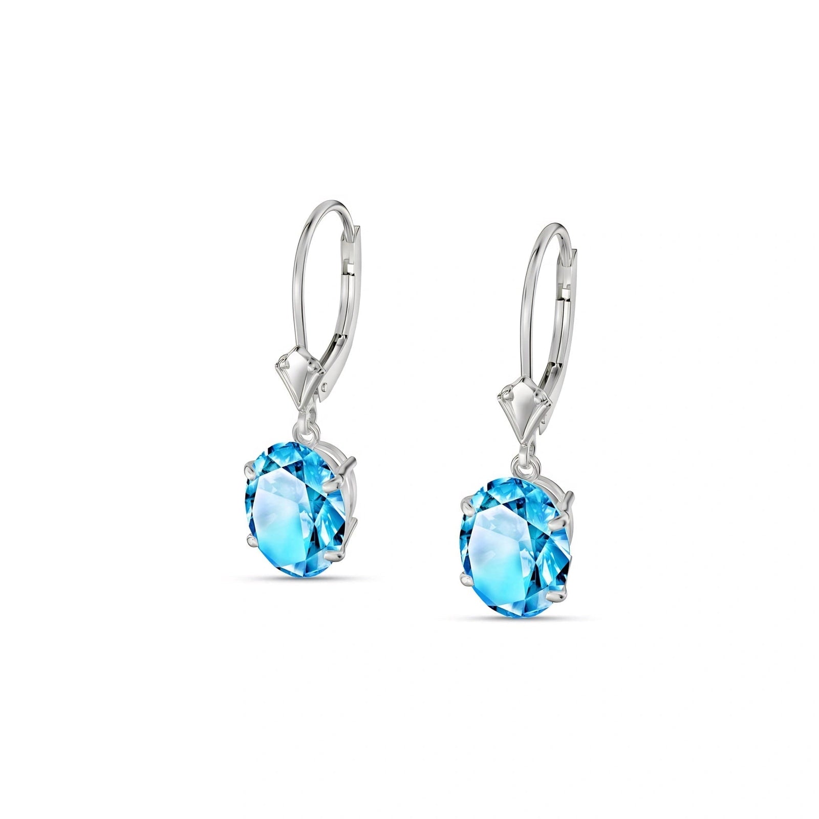 White Gold Blue Topaz — Mariacleofe