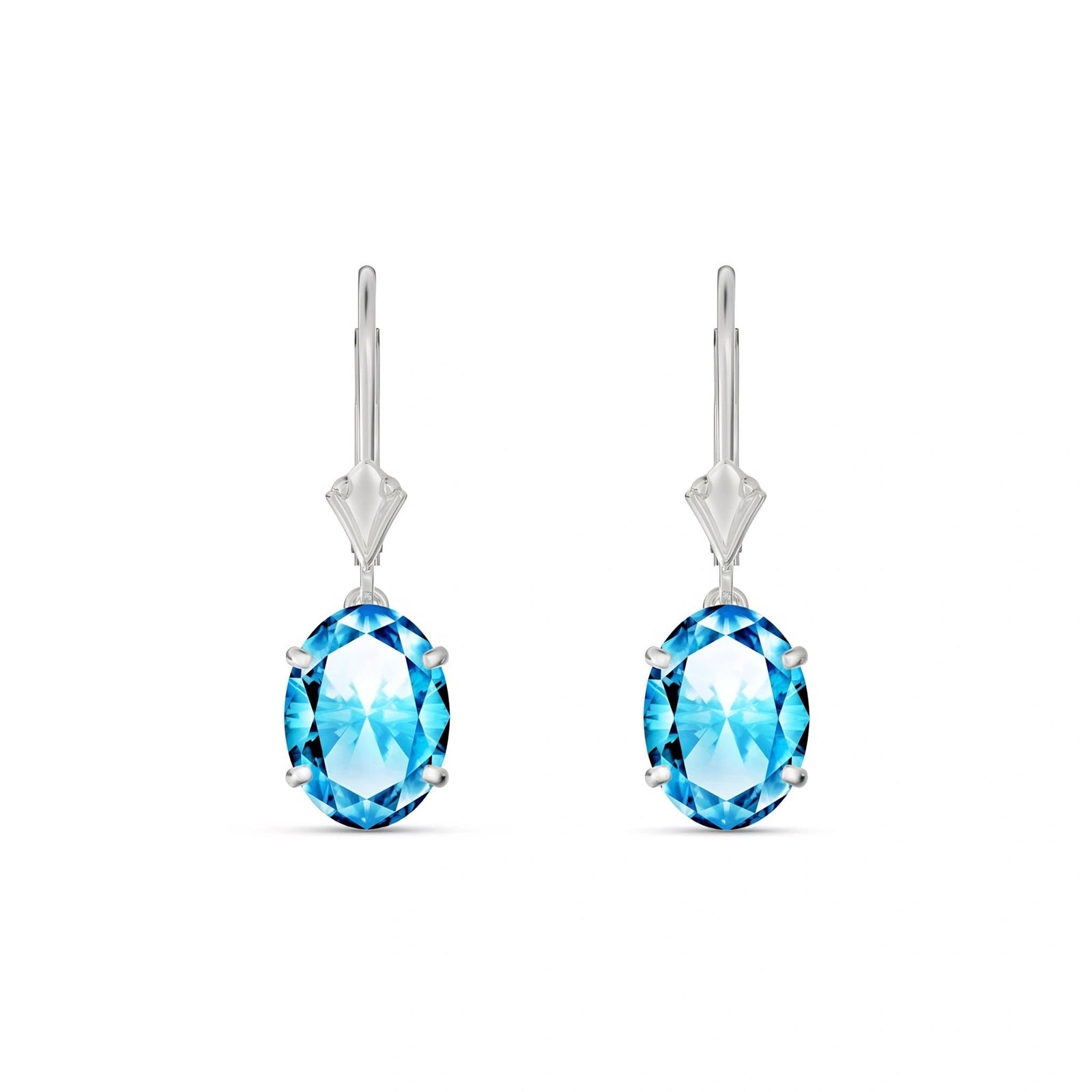 White Gold Blue Topaz — Mariacleofe