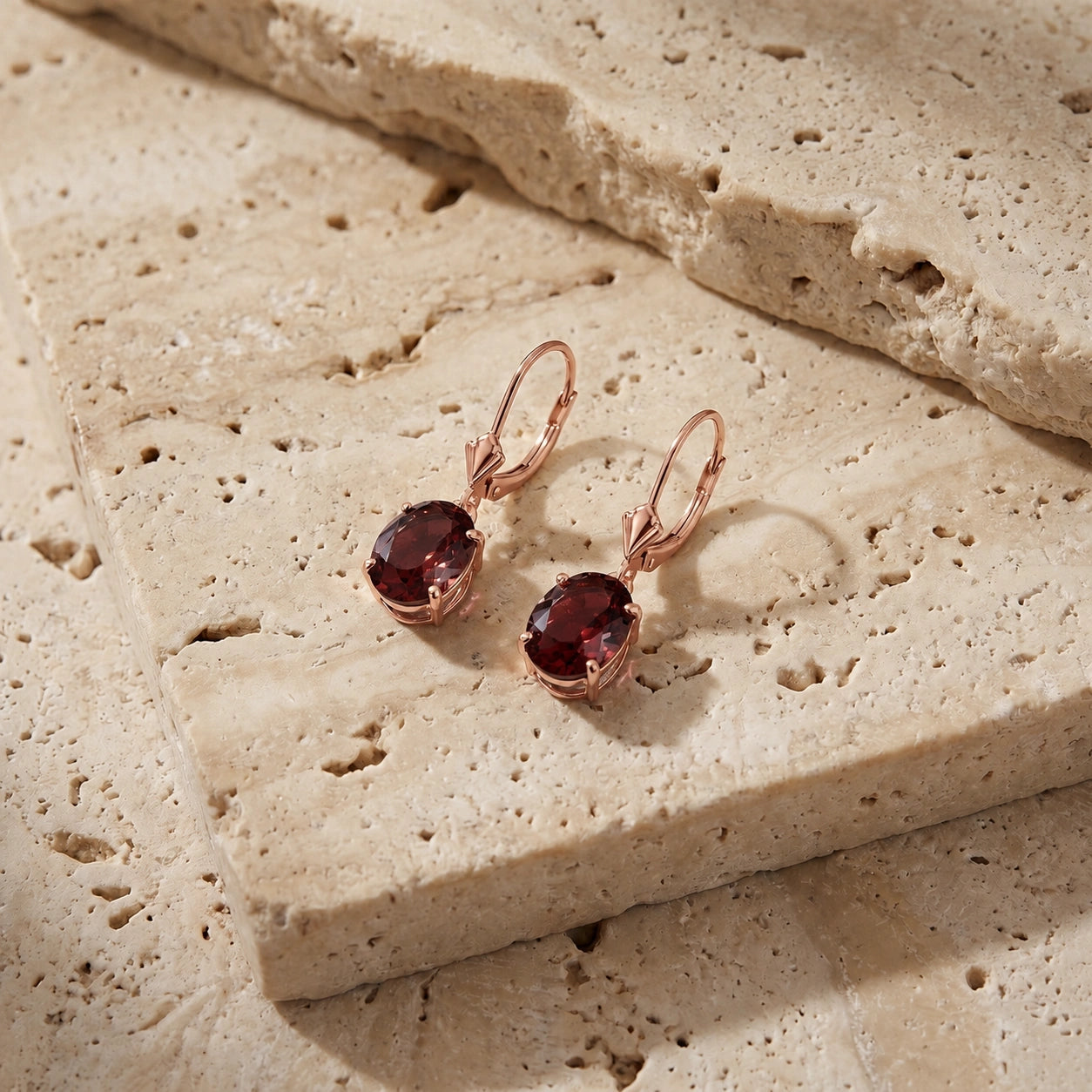 Rose Gold Garnet — Mariacleofe