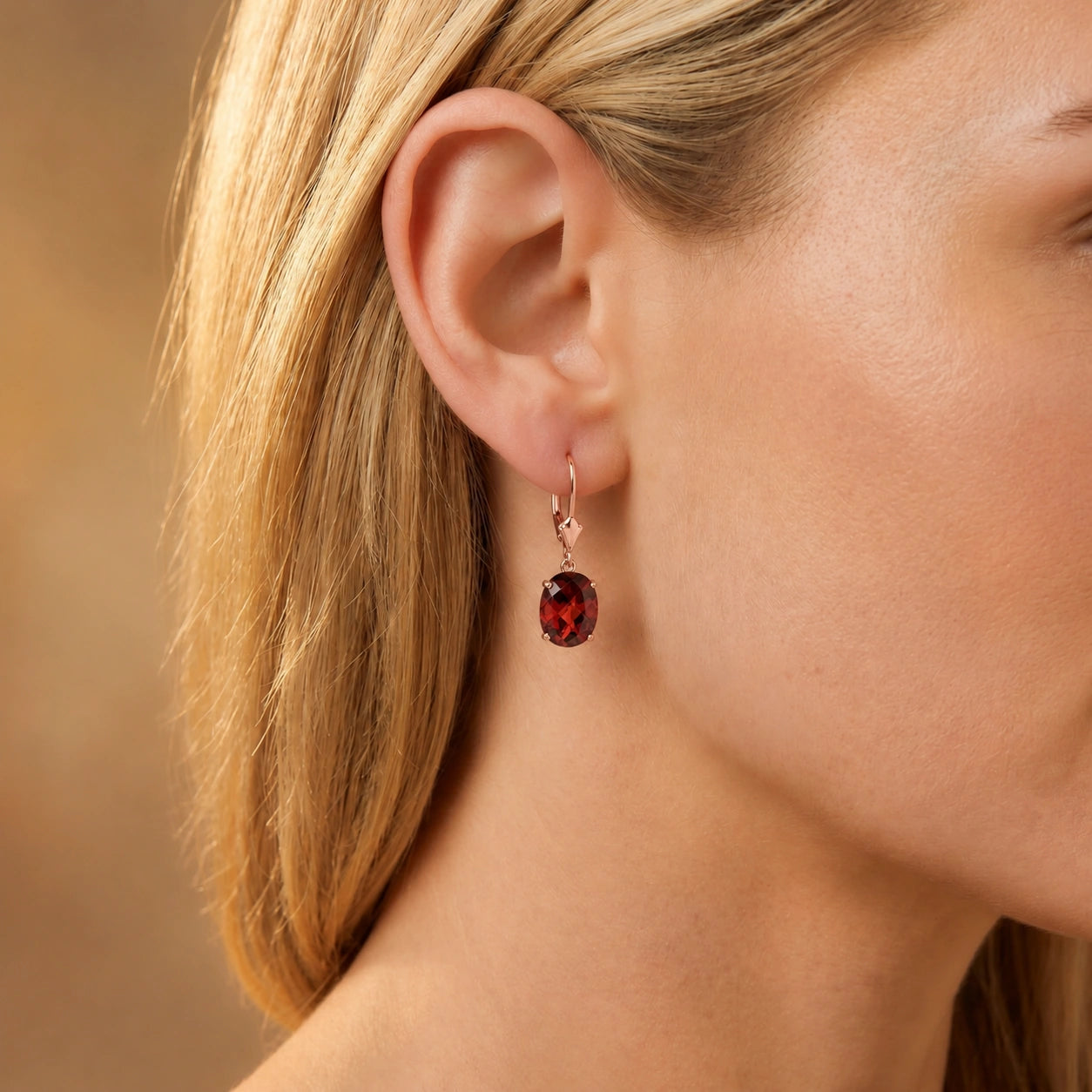 Rose Gold Garnet — Mariacleofe