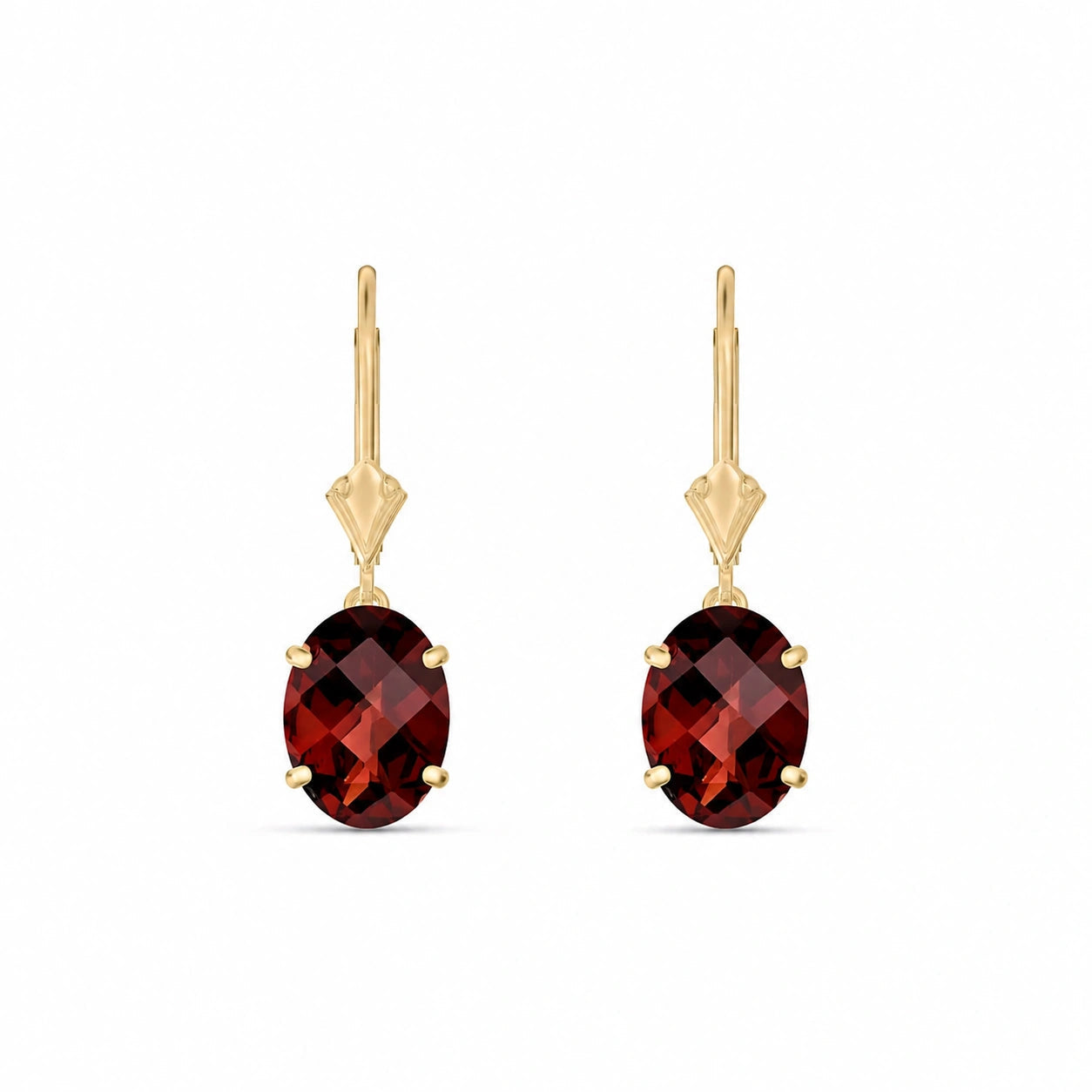 Yellow Gold Garnet — Mariacleofe