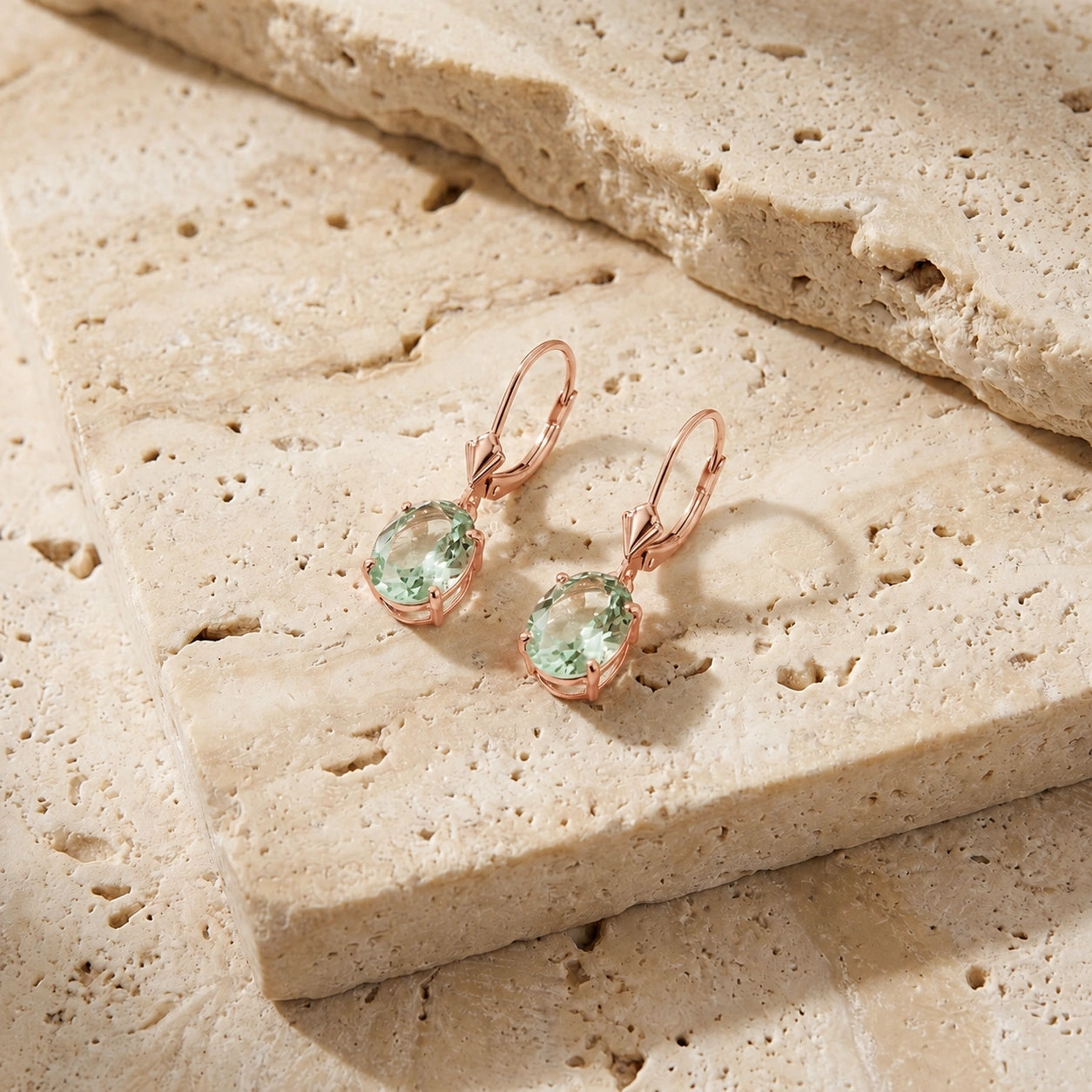Rose Gold Green Amethyst — Mariacleofe