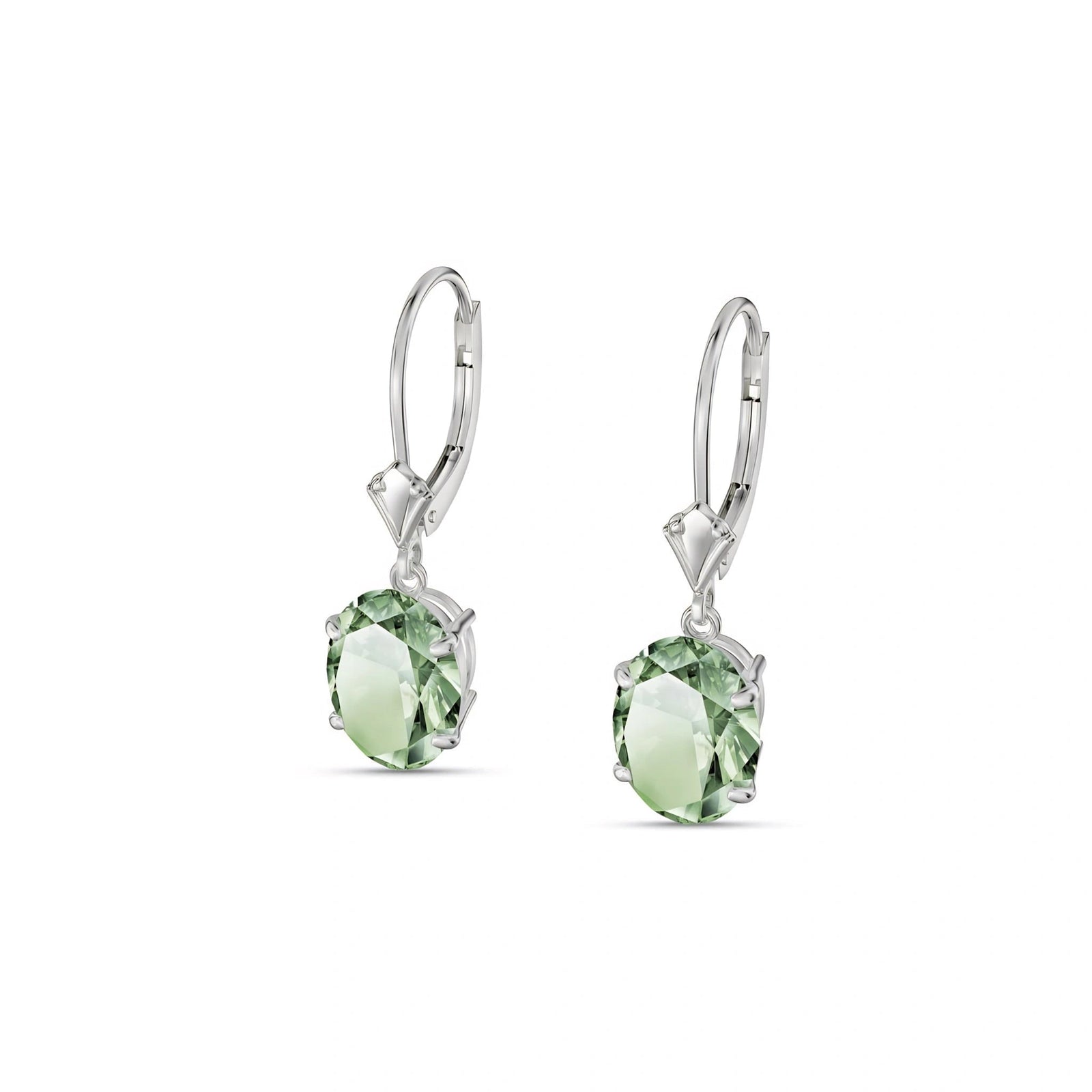 White Gold Green Amethyst — Mariacleofe