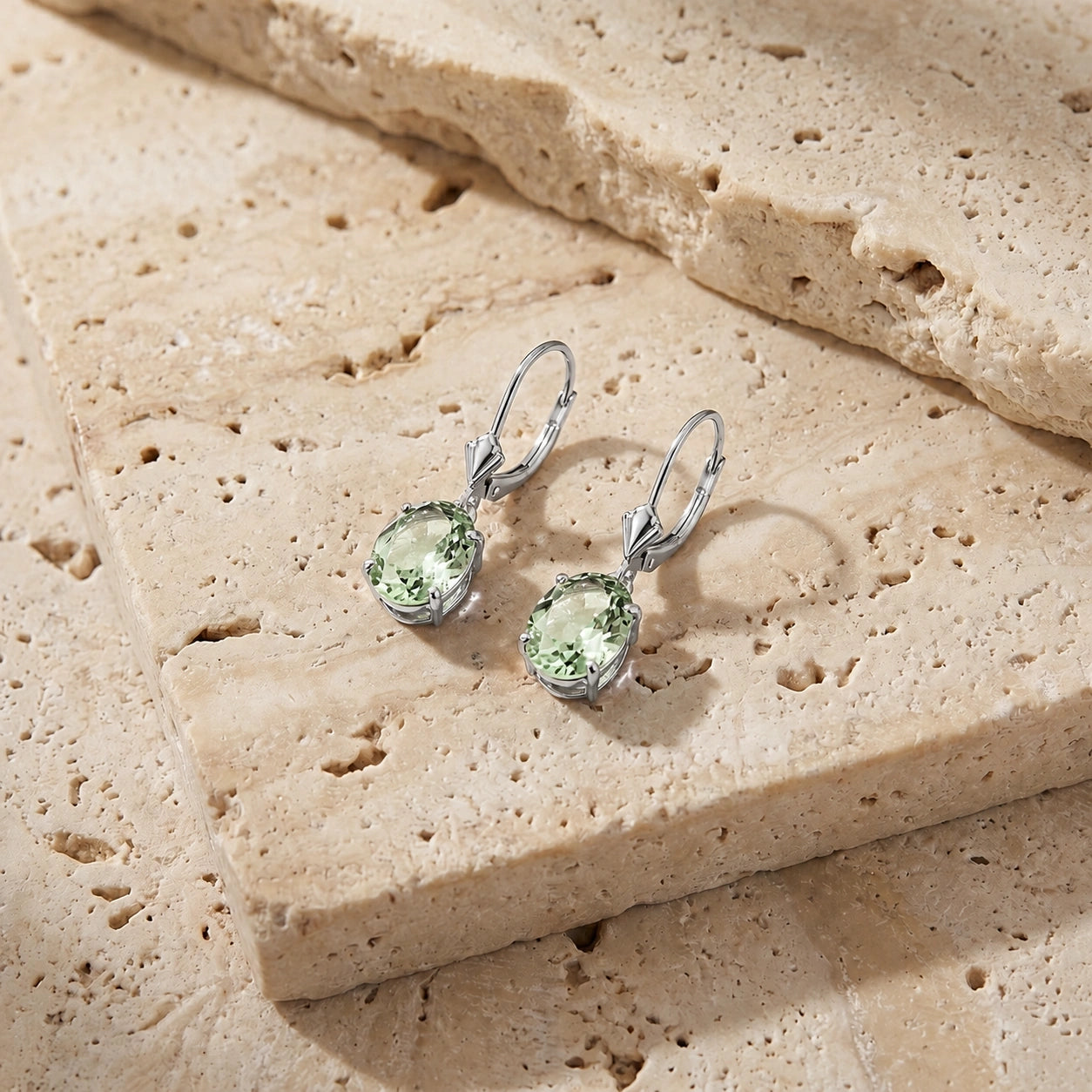 White Gold Green Amethyst — Mariacleofe