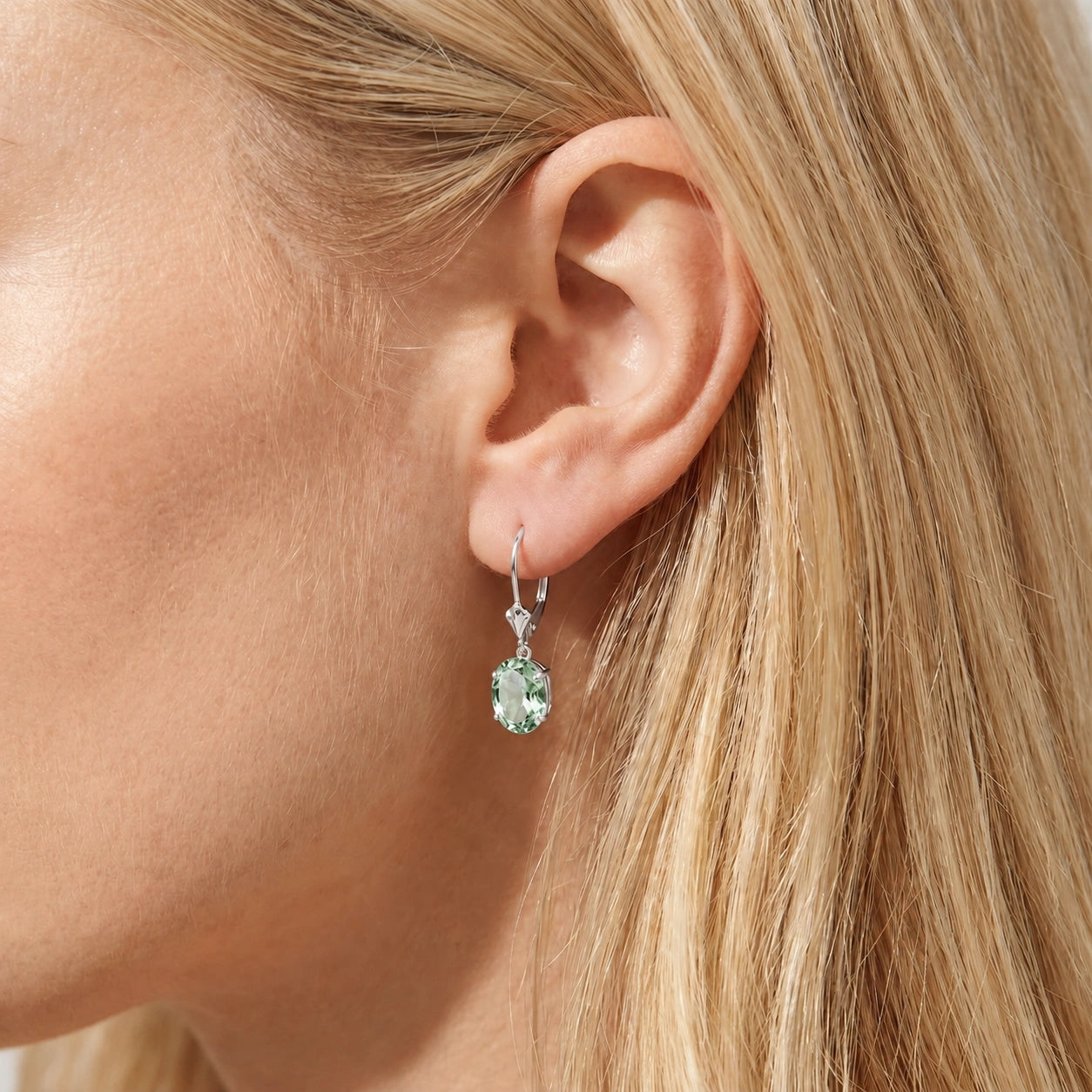 White Gold Green Amethyst — Mariacleofe