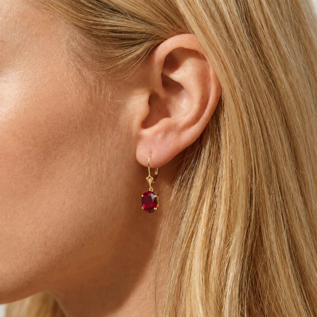 Yellow Gold Ruby — Mariacleofe