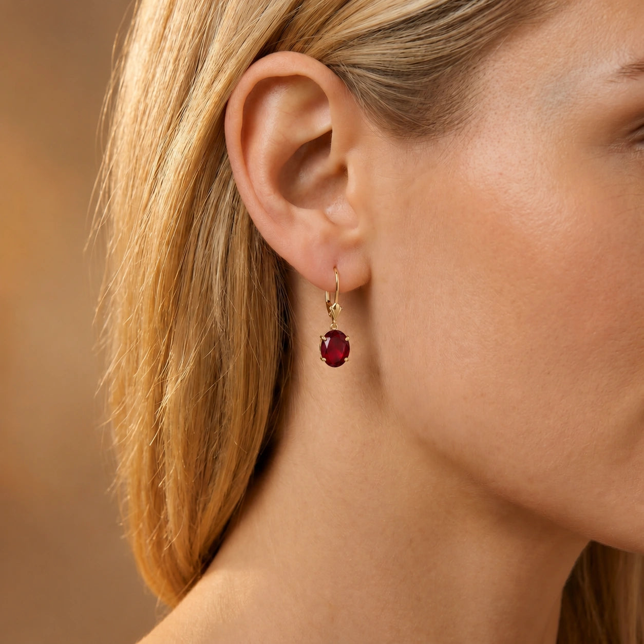 Yellow Gold Ruby — Mariacleofe
