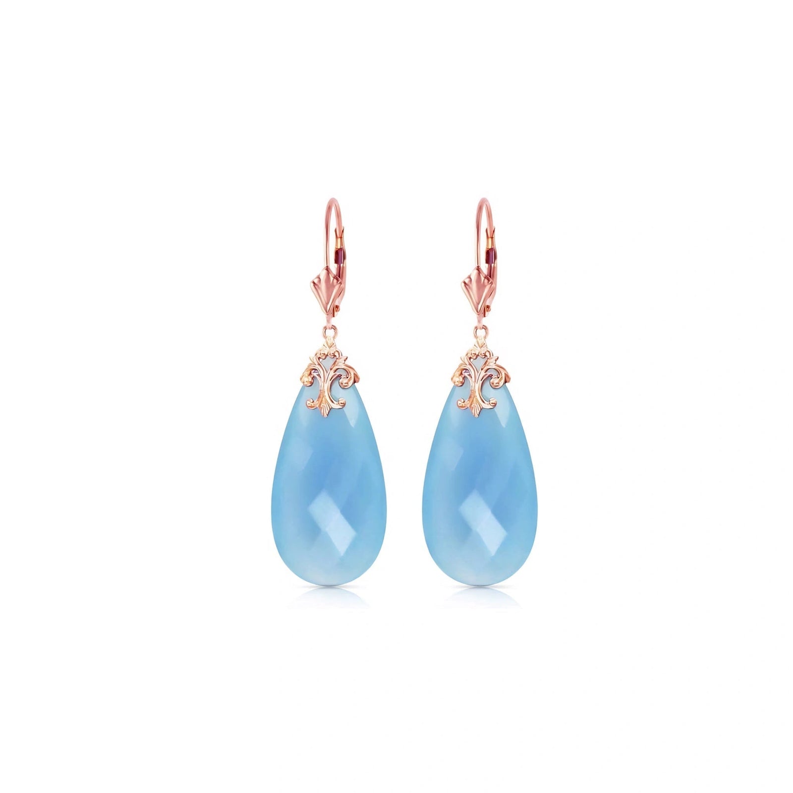 Rose Gold Blue Chalcedony — Mariacolomba