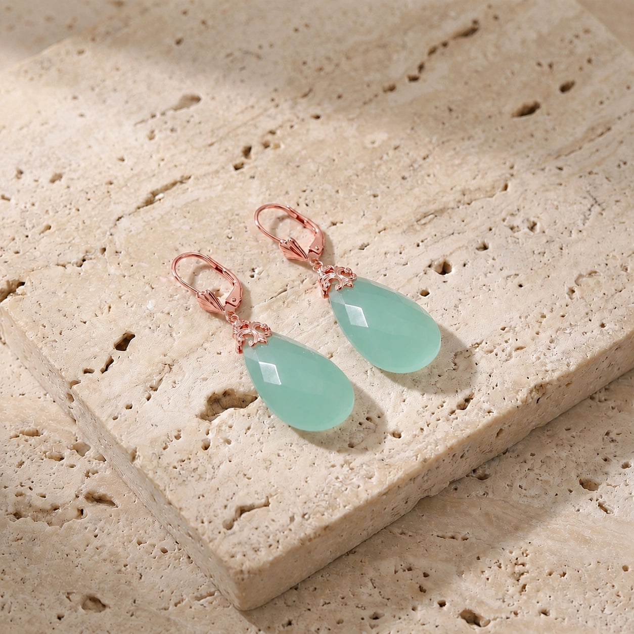 Rose Gold Green Chalcedony — Mariacolomba