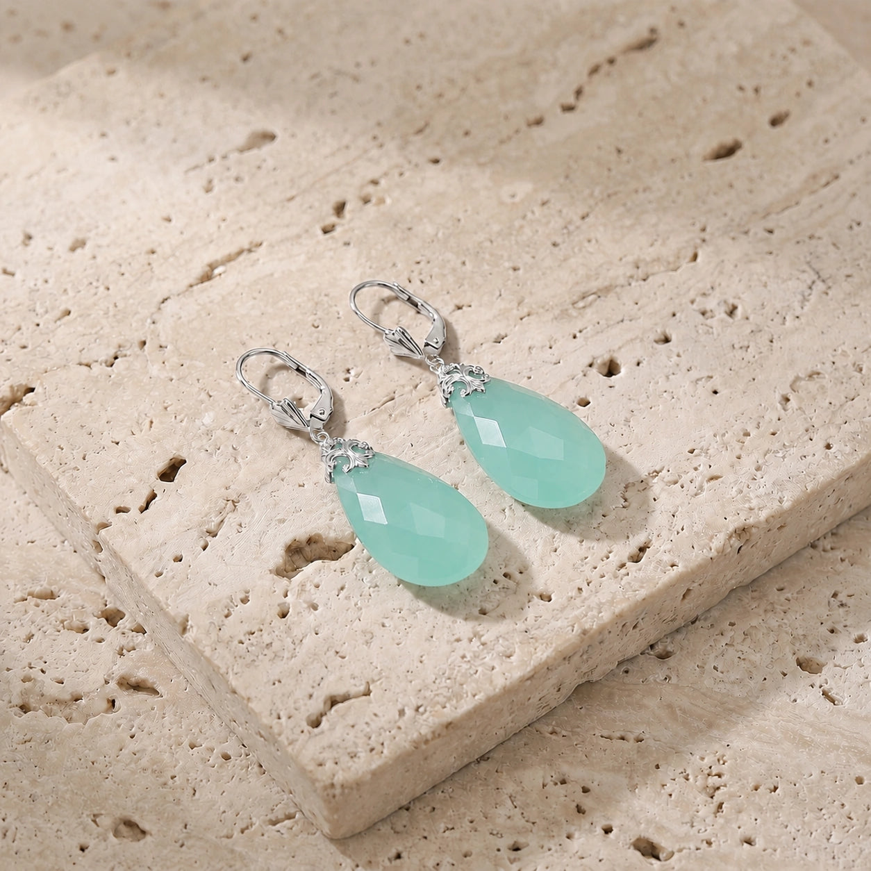 White Gold Green Chalcedony — Mariacolomba