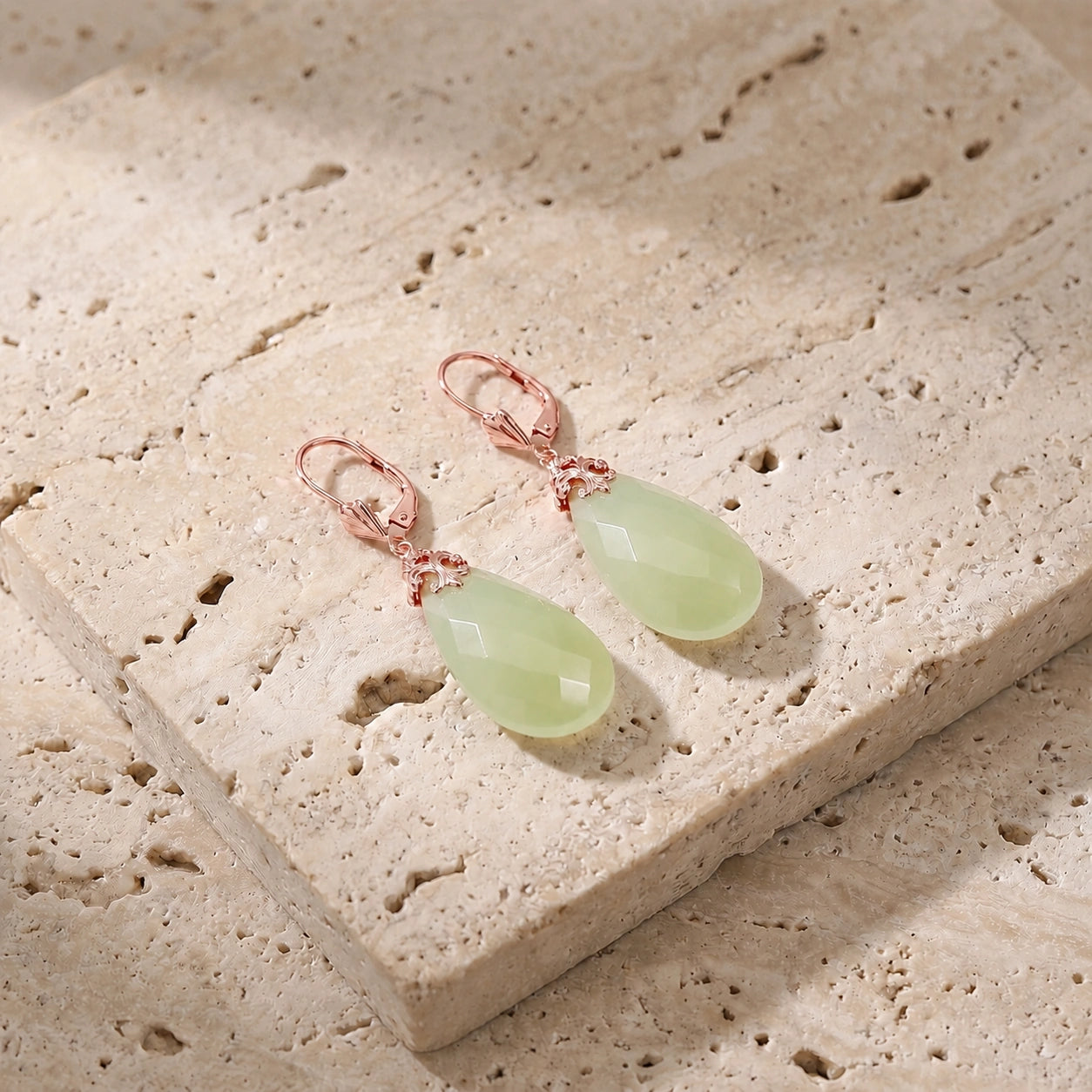 Rose Gold Green Onyx — Mariacolomba