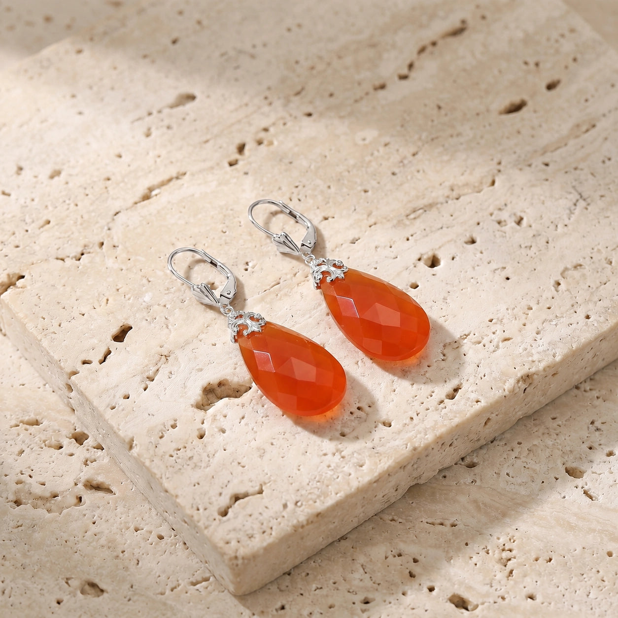 White Gold Red Chalcedony — Mariacolomba