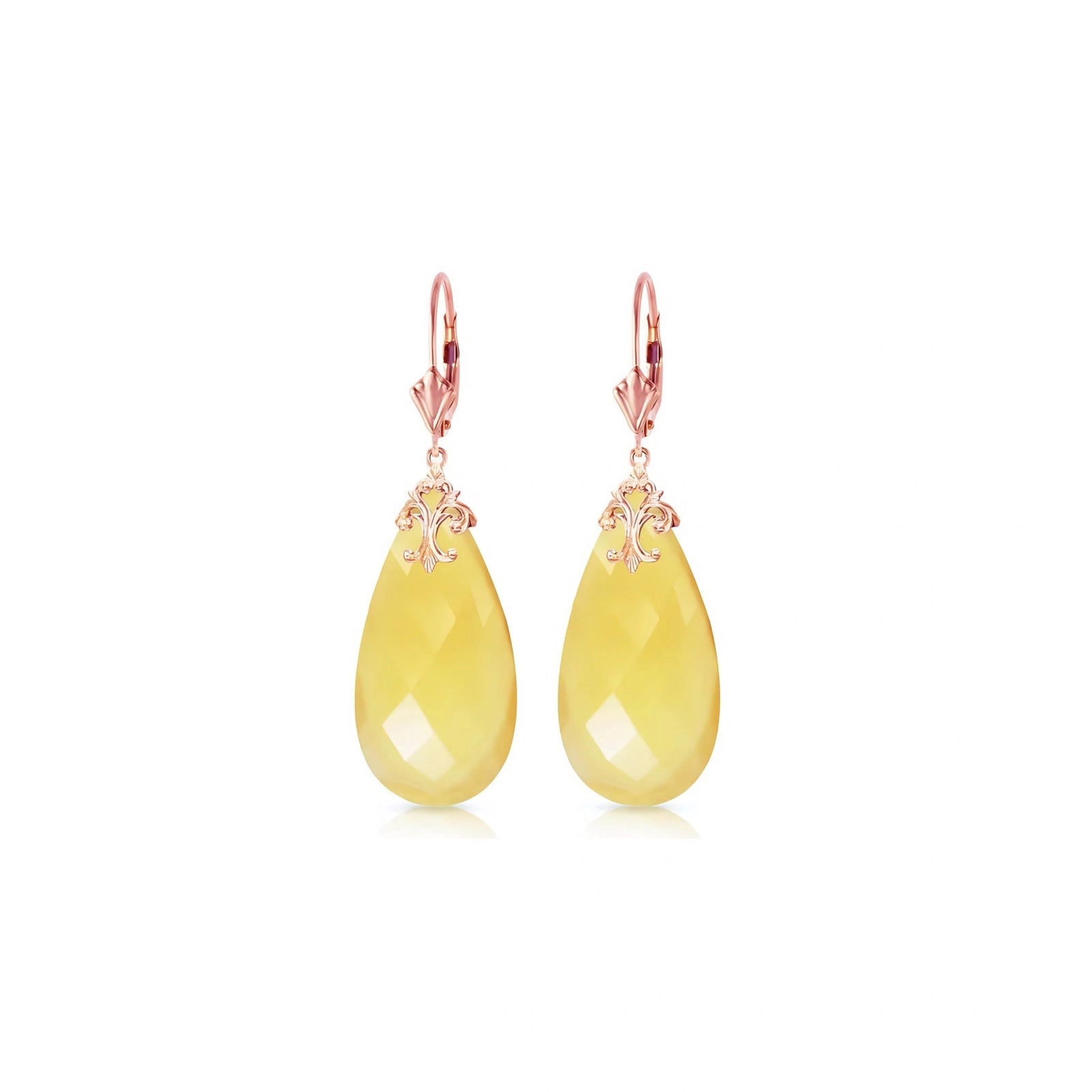Rose Gold Yellow Onyx — Mariacolomba