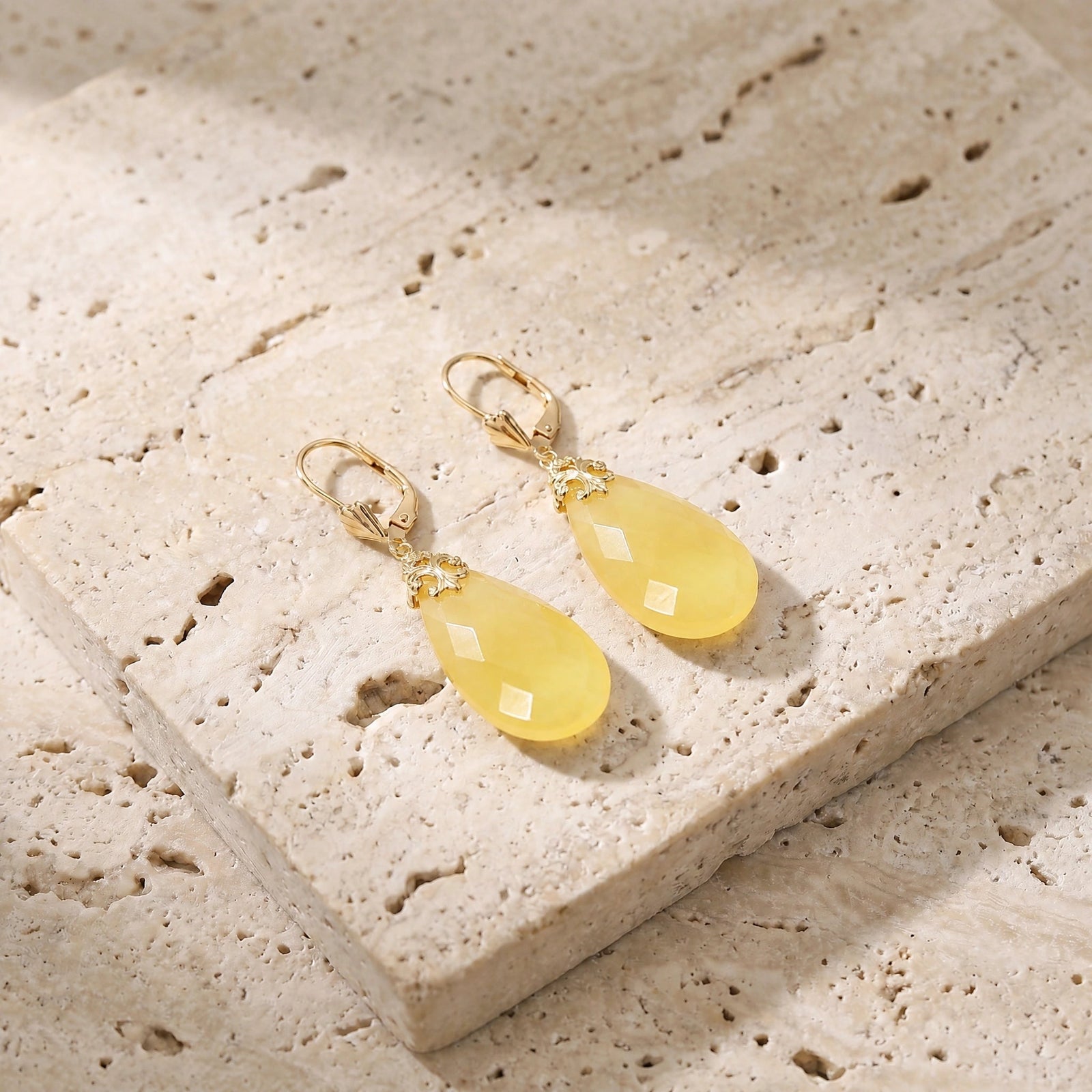 Yellow Gold Yellow Onyx — Mariacolomba