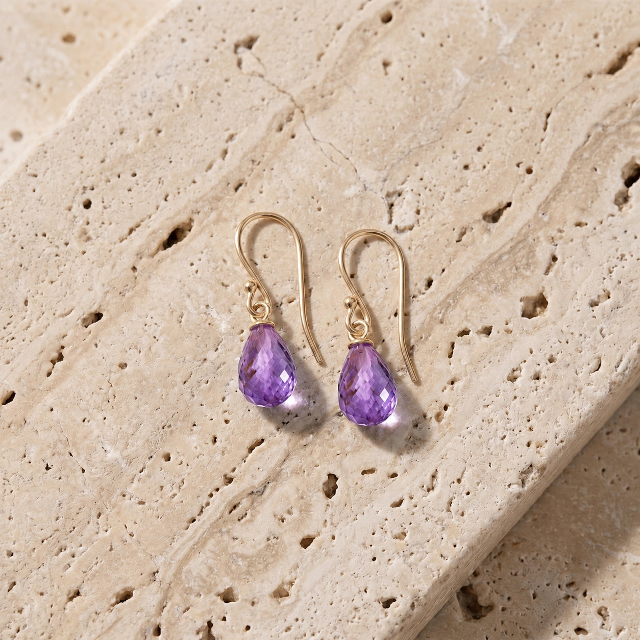 Yellow Gold Amethyst — Mariacolombina