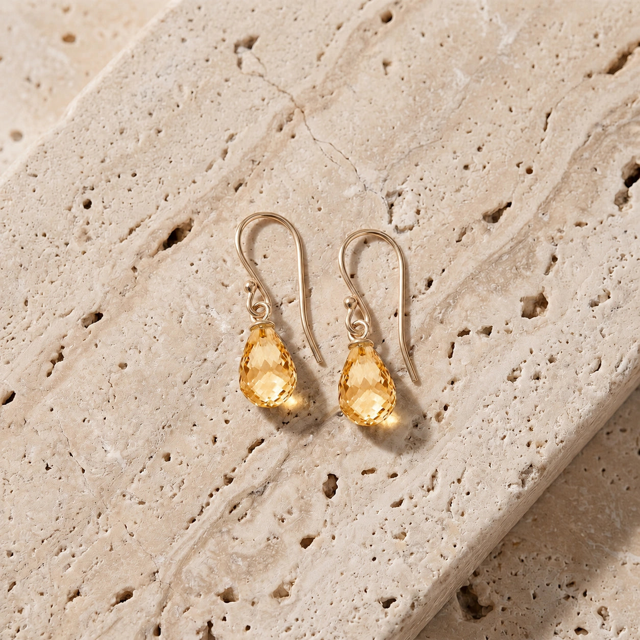 Yellow Gold Citrine — Mariacolombina