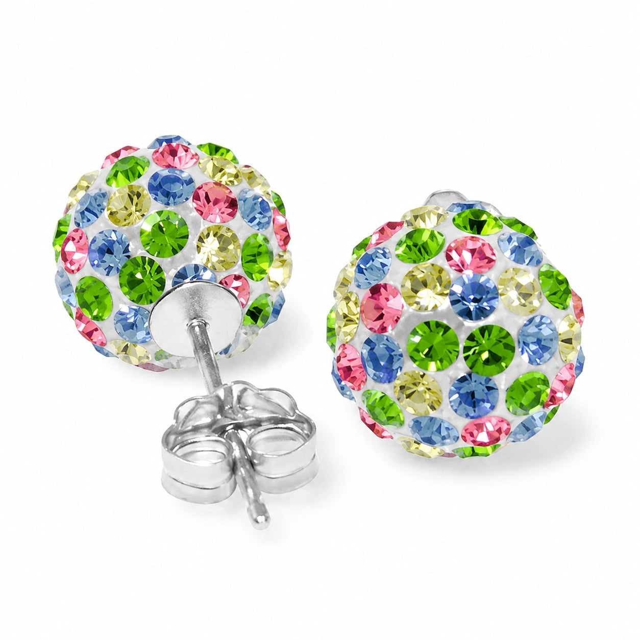 White Gold Earrings Zirconia 10K — Morgana