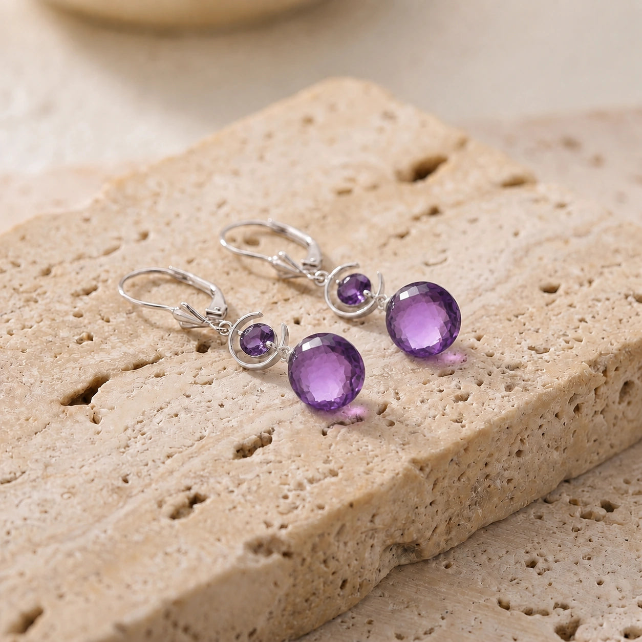 White Gold Amethyst — Mariaconsolata
