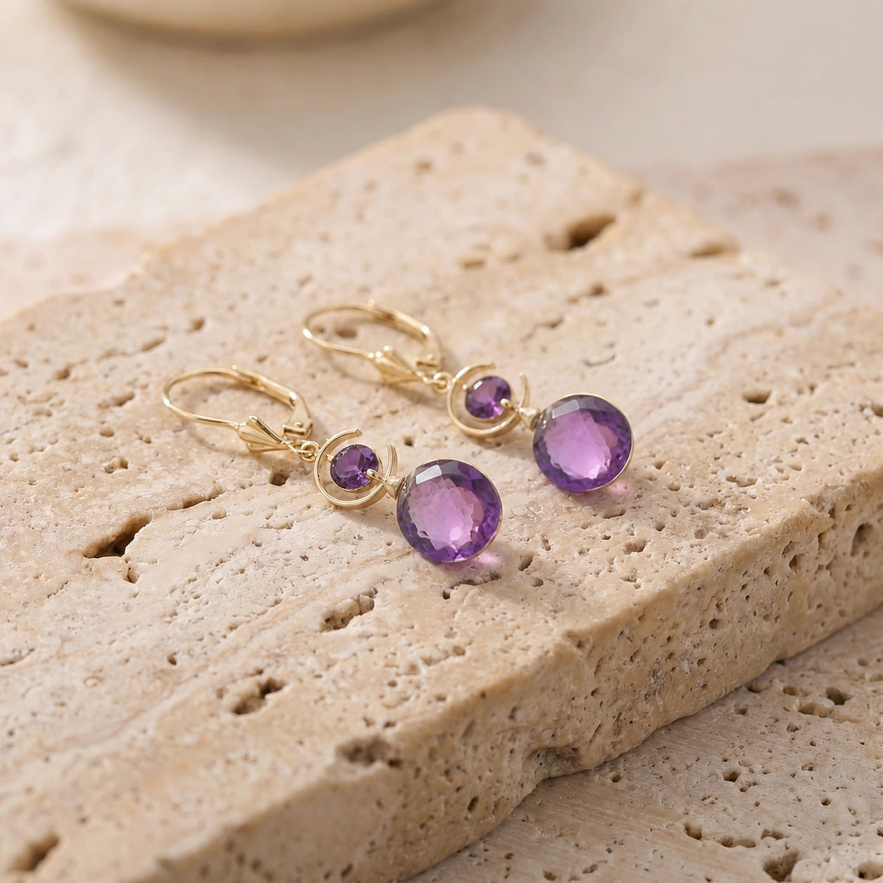 Yellow Gold Amethyst — Mariaconsolata