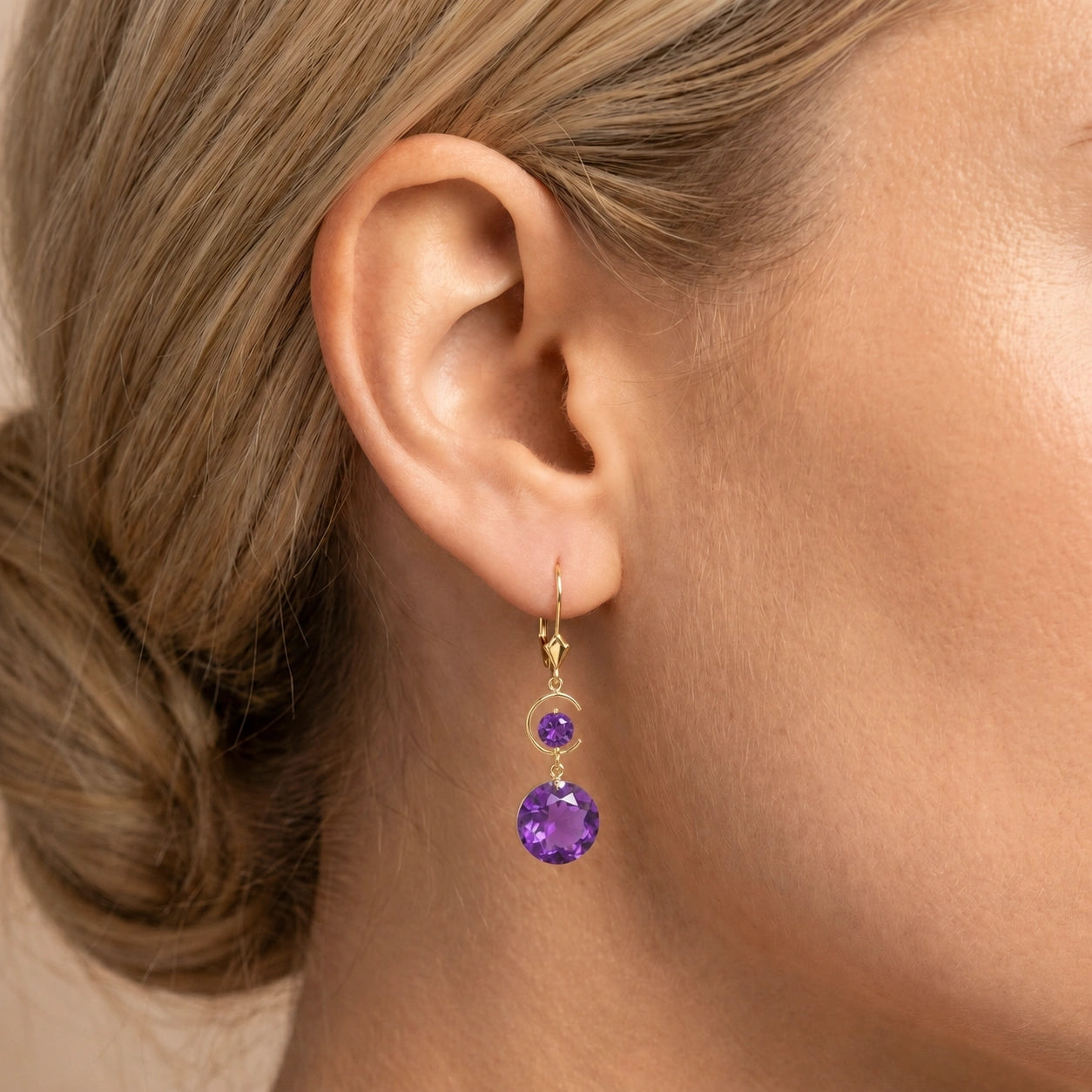 Yellow Gold Amethyst — Mariaconsolata