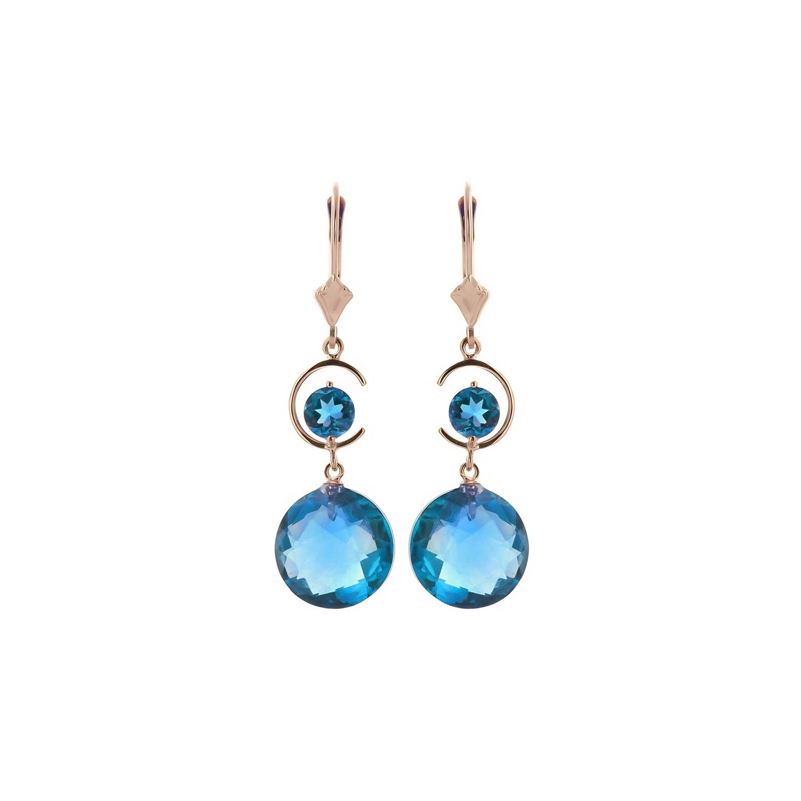 Rose Gold Blue Topaz — Mariaconsolata