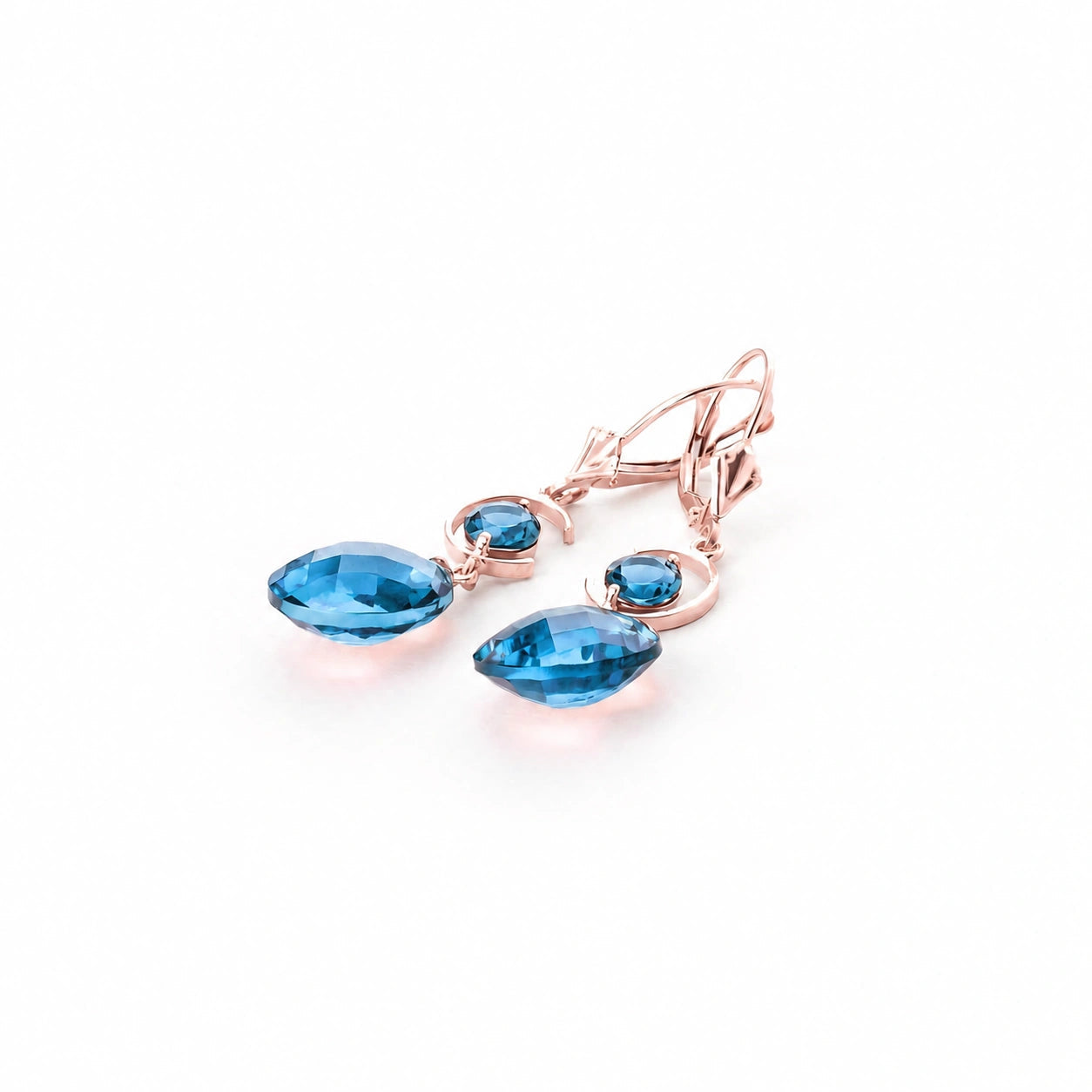 Rose Gold Blue Topaz — Mariaconsolata